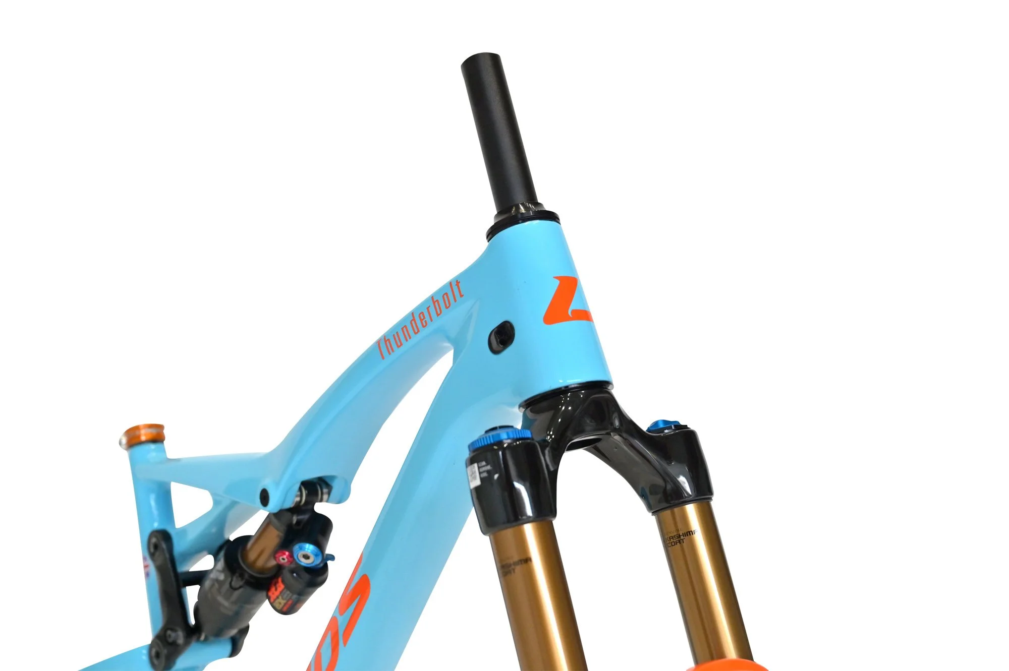 LIOS Thunderbolt Frame (Blue) plus Fox X2 & 38 Factory Bundle for